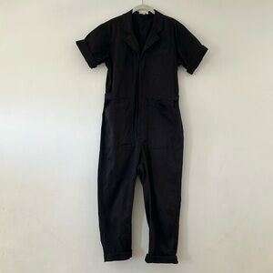 #28 Alex Mill Black Standard Short Sleeve Jumpsuit L